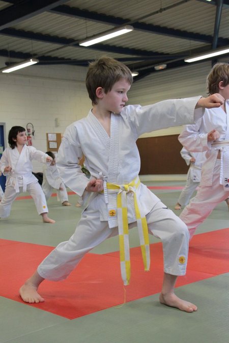 Le superbe Zenkutsu Dachi de Julien