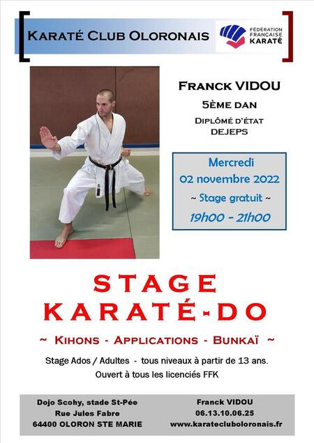 Stage Karat&eacute; Do